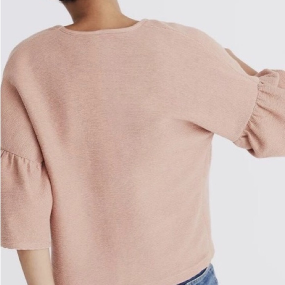 Madewell black puff short sleeve shirt - Picture 6 of 6